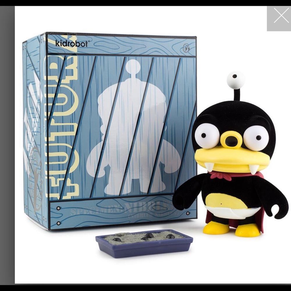 FUTURAMA FURRY LITTLE NIBBLER 7" FLOCKED ART